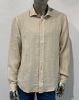 US5- Camicia Pierce Riviera Lino Mastice Man
