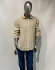 US5- Camicia Pierce Riviera Lino Mastice Man
