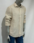 US5- Camicia Pierce Riviera Lino Mastice Man