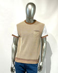 S5-COLINS T-Shirt Tabacco/Beige Man