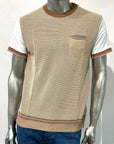 S5-COLINS T-Shirt Tabacco/Beige Man