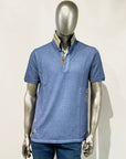 S5-RICKY486 Polo Ricamata Denim Man