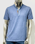S5-RICKY486 Polo Ricamata Denim Man