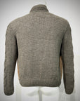 UW5-THAMES KNIT Giubbotto Ibrido Suede Maglia Sesamo/Stone Man