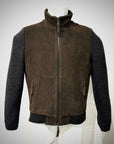UW5-FRANCIS KNIT Giubbotto Ibrido Suede Maglia Moka/Antracite Man