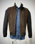UW5-FRANCIS KNIT Giubbotto Ibrido Suede Maglia Moka/Antracite Man