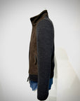 UW5-FRANCIS KNIT Giubbotto Ibrido Suede Maglia Moka/Antracite Man