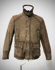UW5-BALMORAL Giubbotto Burned Suede Verde Alga Man
