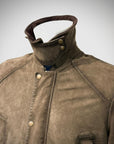 UW5-BALMORAL Giubbotto Burned Suede Verde Alga Man