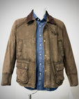 UW5-BALMORAL Giubbotto Burned Suede Verde Alga Man