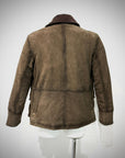 UW5-BALMORAL Giubbotto Burned Suede Verde Alga Man