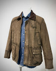 UW5-BALMORAL Giubbotto Burned Suede Verde Alga Man