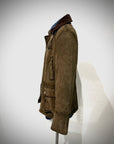 UW5-BALMORAL Giubbotto Burned Suede Verde Alga Man
