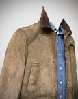 UW5-BALMORAL Giubbotto Burned Suede Verde Alga Man