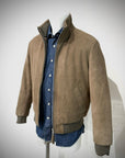 UW5-TOBIA Giubbotto Suede Palude Man