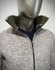 W5-BRODY Maglia Ciclista Zip Grigio Man