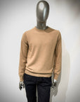 W5-FOSTER Maglia Girocollo Toppe Beige Man