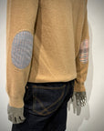 W5-FOSTER Maglia Girocollo Toppe Beige Man