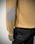 W5-FOSTER Maglia Girocollo Toppe Beige Man
