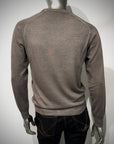 W5-CAMERON Maglia Girocollo Doppio Filato Tortora Man