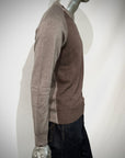 W5-CAMERON Maglia Girocollo Doppio Filato Tortora Man