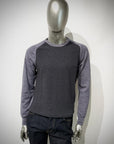 W5-CAMERON Maglia Girocollo Doppio Filato Acciaio Man