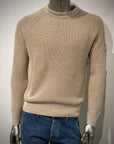W5-0001 Maglia Girocollo Costa Inglese Beige Man