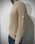 W5-0001 Maglia Girocollo Costa Inglese Beige Man