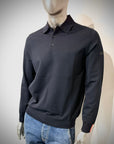 W5-0009 Polo Tech Merino Blue Man