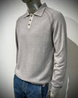 W5-1241 Polo Misto Cashmere Sasso496 Man