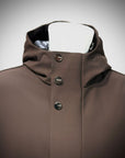 W4-4015 FROST Giaccone Softshell Lungo Cappuccio Moro Man