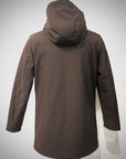 W4-4015 FROST Giaccone Softshell Lungo Cappuccio Moro Man
