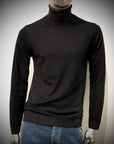 W4-0005 Maglia Lana Ciclista Nero09 Man