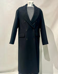 W5-DJ0072 Cappotto Lungo Doppiopetto Nero