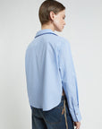 W5-DC5158 Camicia Cropped Gessato