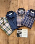W3-RKUN5W Camicia Regular Quadri Blu Man
