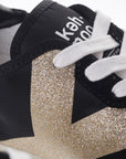 DS5-9312 Sneaker Black/Gold/Black Woman