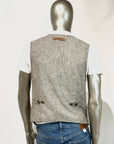 US5-LORRY Gilet Pelle Traforata Scamosciata Sand Man