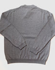 W4-0117 Maglia Paricollo Grey10 Man