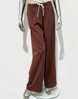SD5-3401 Pantalone Coulisse Reddish Brown Woman