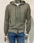 S5-DROP Felpa In Maglia Con Cappuccio Militare Man