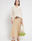 S5-DK9206 Maglione Crochet Latte