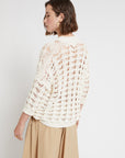 S5-DK9206 Maglione Crochet Latte