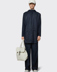 US2-12020 Long Jacket Navy Man