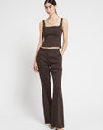 S5-DT9164 Top in Lino Cioccolato