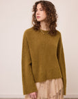 W6-DK9369 Maglia Cropped Oliva
