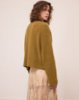 W6-DK9369 Maglia Cropped Oliva