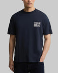 W6-1665 T-Shirt GRANGE Navy