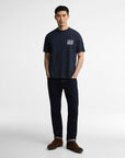 W6-1665 T-Shirt GRANGE Navy