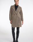 W5-MADINA Cardigan Sand Graphic